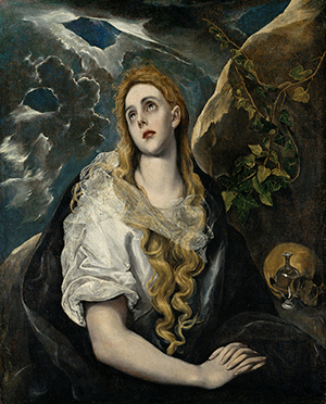 Domenikos Theotokopoulos, called El Greco, (Spanish, 1541-1614) 'The Penitent Magdalene,' ca. 1580-1585, oil on canvas. Purchase: Nelson Trust, 30-35. Image courtesy of the Nelson-Atkins Museum of Art.